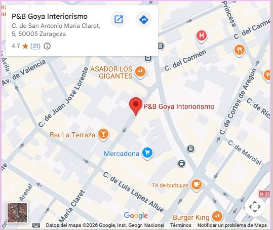 mapa goya interiorismo